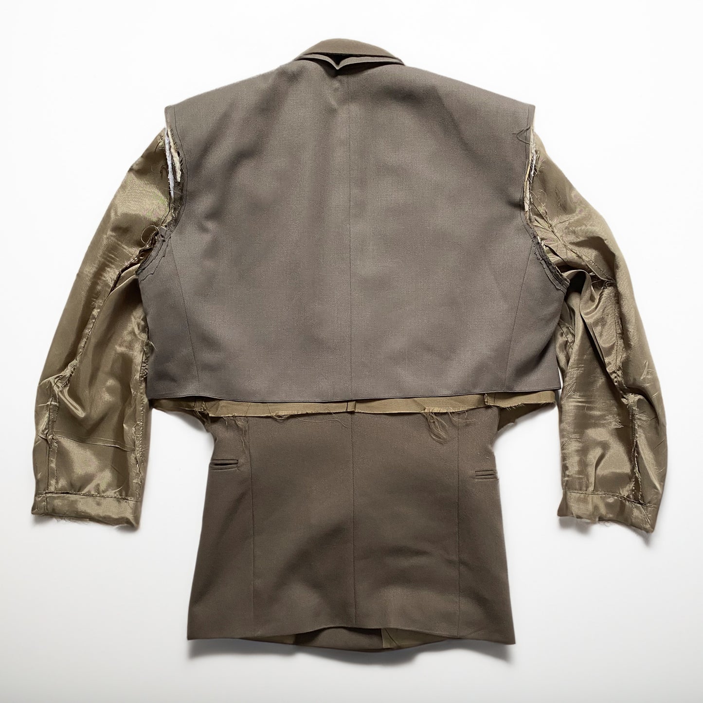 Upcycled Vintage Blazer "Two-Toned Tan"