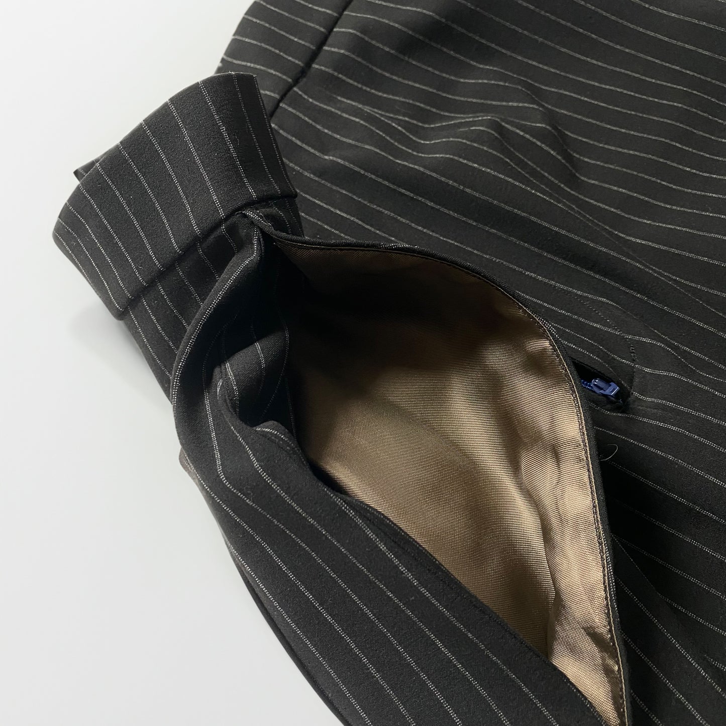 Deadstock Pinstripe Long Skirt