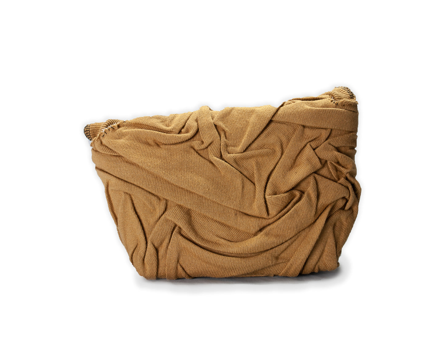 Upcycled Textured Sweater Bag "Tan"